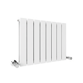 Urban Horizontal Radiator - White - Double Panel (400mm High x 608mm Wide)