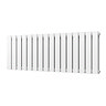 Urban Horizontal Radiator - White - Double Panel (500mm High x 1216mm Wide)