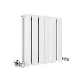 Urban Horizontal Radiator - White - Double Panel (500mm High x 456mm Wide)
