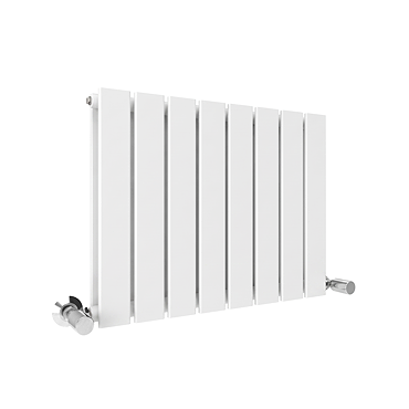 Urban Horizontal Radiator - White - Double Panel (500mm High x 608mm Wide)