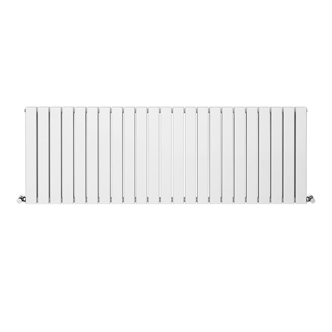 Urban Horizontal Radiator - White - Double Panel (600mm High) 1748mm Wide