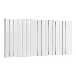 Urban Horizontal Radiator - White - Double Panel (600mm High) 1748mm Wide