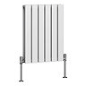 Urban Horizontal Radiator - White - Double Panel (600mm High) 456mm Wide
