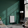 Urban Horizontal Radiator - White - Double Panel (600mm High) 456mm Wide