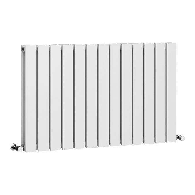 Urban Horizontal Radiator - White - Double Panel (600mm High) 988mm Wide