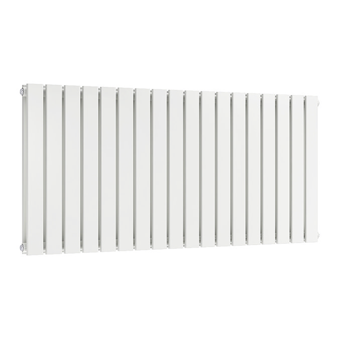 Urban Horizontal Radiator - White - Double Panel (600mm High) 1368mm Wide