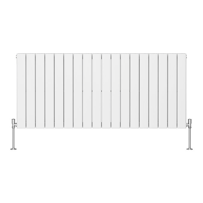 Urban Horizontal Radiator - White - Double Panel (600mm High) 1368mm Wide