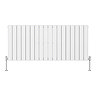 Urban Horizontal Radiator - White - Double Panel (600mm High) 1368mm Wide