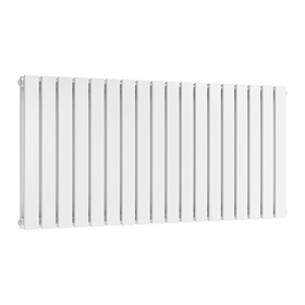 Urban Horizontal Radiator - White - Double Panel (600mm High) 1368mm Wide