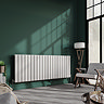 Urban Horizontal Radiator - White - Double Panel (600mm High) 1596mm Wide