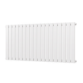 Urban Horizontal Radiator - White - Single Panel (500mm High) 1368 Wide