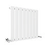 Urban Horizontal Radiator - White - Single Panel (500mm High) 608mm Wide