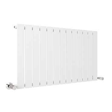 Urban Horizontal Radiator - White - Single Panel (500mm High) 988mm Wide
