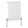 Urban Horizontal Radiator - White - Single Panel (600mm High) 456mm Wide
