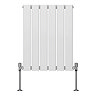 Urban Horizontal Radiator - White - Single Panel (600mm High) 456mm Wide