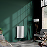 Urban Horizontal Radiator - White - Single Panel (600mm High) 456mm Wide