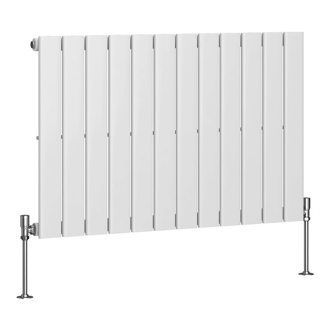 Urban Horizontal Radiator - White - Single Panel (600mm High) 988mm Wide