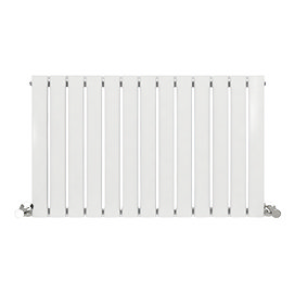 Urban Horizontal Radiator - White - Single Panel (600mm High) 988mm Wide