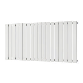 Urban Horizontal Radiator - White - Single Panel (600mm High) 1368mm Wide
