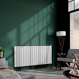 Urban Horizontal Radiator - White - Single Panel (600mm High) 1368mm Wide