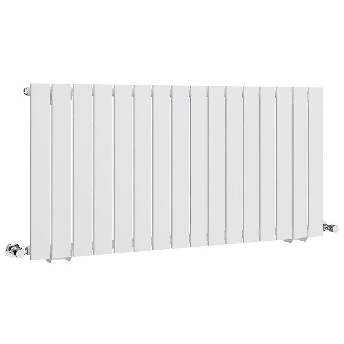 Urban Horizontal Radiator - White - Single Panel (600mm High) 1216mm Wide