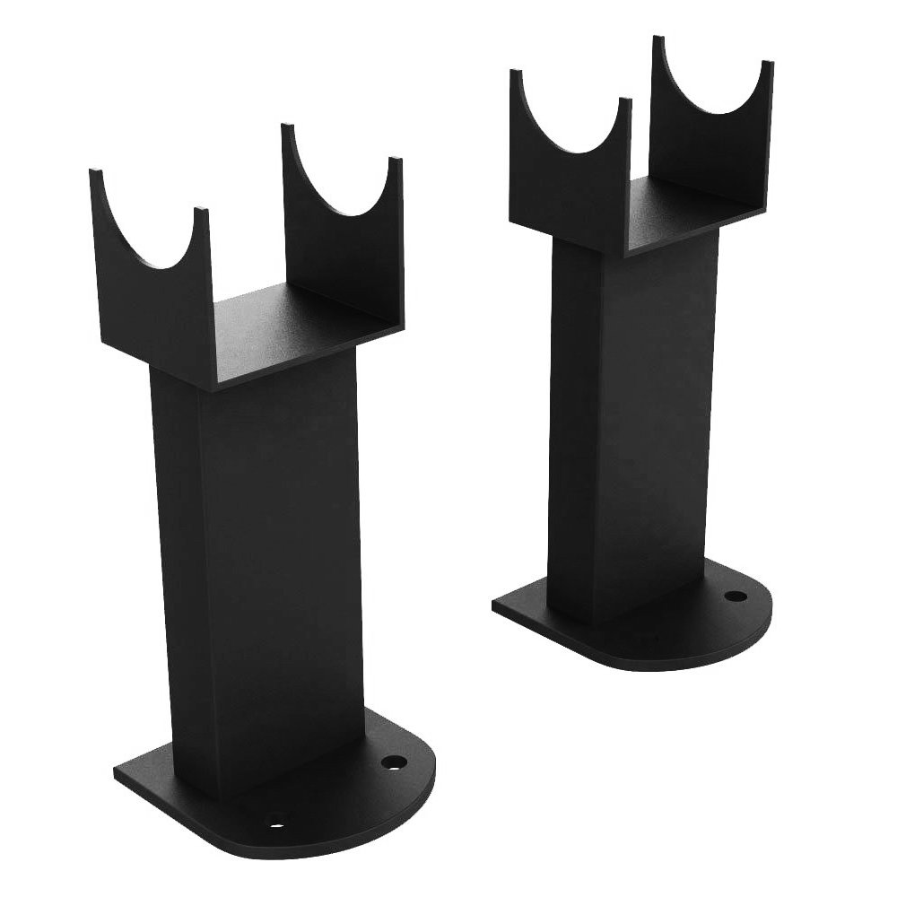 Urban Matt Black Floor Mounted Radiator Feet | Victorian Plumbing UK