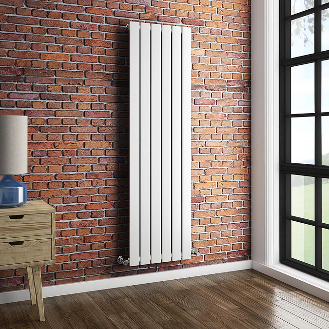 Urban Single Vertical Flat Panel Radiator - White - 1600 x 604mm