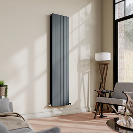 Urban Vertical Radiator - Anthracite - Double Panel (1600x354mm)