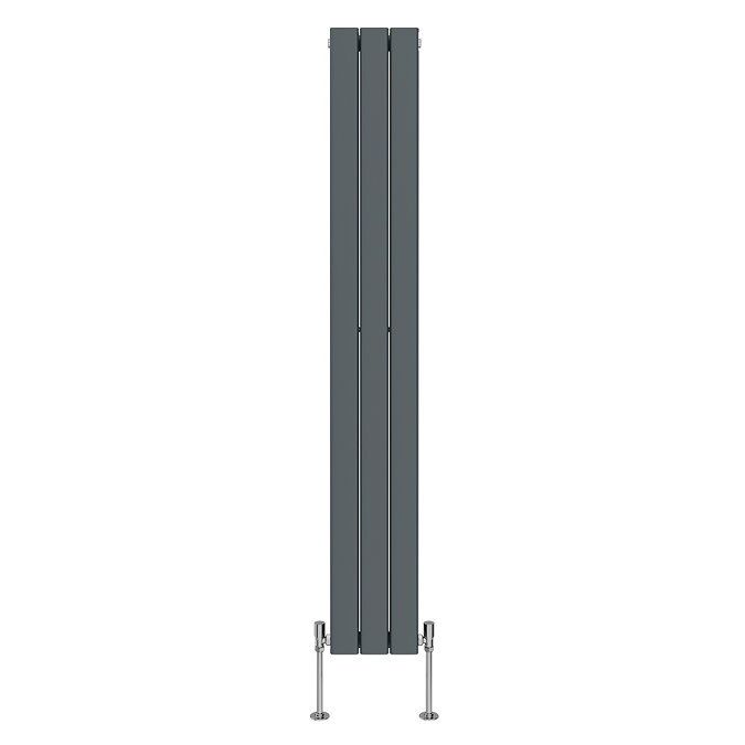 Urban Vertical Radiator - Anthracite - Double Panel (1600mm High) 228mm Wide