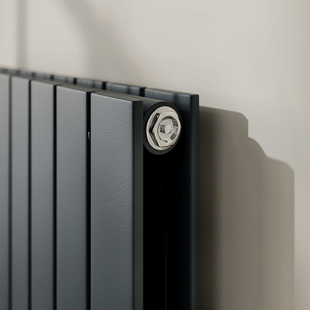 Urban Vertical Radiator - Anthracite - Double Panel (1600mm High) 456mm Wide
