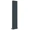 Urban Vertical Radiator - Anthracite - Double Panel (1600mm High)