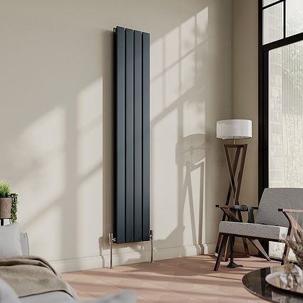 Urban Vertical Radiator - Anthracite - Double Panel (1600mm High)