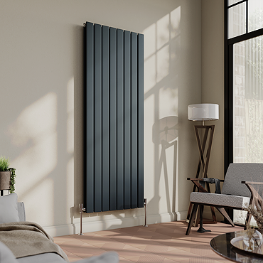 Urban Vertical Radiator - Anthracite - Double Panel (1600mm High)