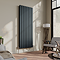 Urban Vertical Radiator - Anthracite - Double Panel (1600mm High) 608mm Wide