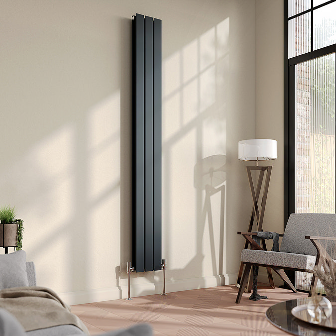 Urban Vertical Radiator - Anthracite - Double Panel (1800mm High) 228mm Wide