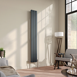 Urban Vertical Radiator - Anthracite - Single Panel (1600mm High) 228mm Wide