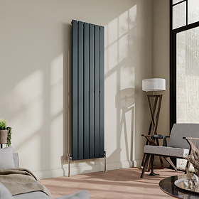 Urban Vertical Radiator - Anthracite - Single Panel (1600mm High)