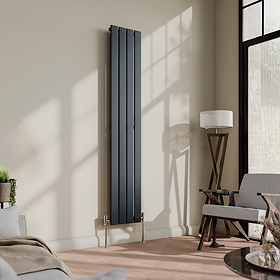 Urban Vertical Radiator - Anthracite - Single Panel (1600mm High) 304mm Wide