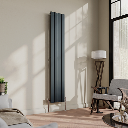 Urban Vertical Radiator - Anthracite - Single Panel (1600mm High) 304mm Wide