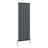 Urban Vertical Radiator - Anthracite - Single Panel (1800mm High) 608mm Wide