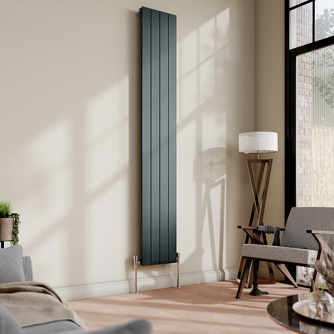 Urban Vertical Radiator - Anthracite - Single Panel (1800x304mm)