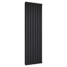 Urban Vertical Radiator - Matt Black - Double Panel (1600mm High) 532mm Wide