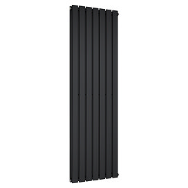 Urban Vertical Radiator - Matt Black - Double Panel (1600mm High) 532mm Wide