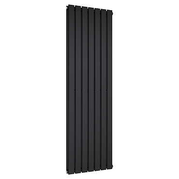 Urban Vertical Radiator - Matt Black - Double Panel (1600mm High) 532mm Wide