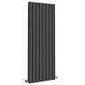 Urban Vertical Radiator - Matt Black - Double Panel (1600mm High) 608mm Wide