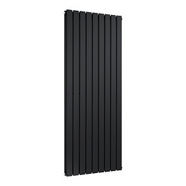 Urban Vertical Radiator - Matt Black - Double Panel (1600mm High) 684mm Wide