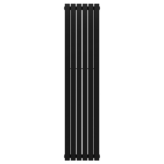 Urban Vertical Radiator - Matt Black - Double Panel (1600x354mm)