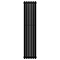Urban Vertical Radiator - Matt Black - Double Panel (1600x354mm)