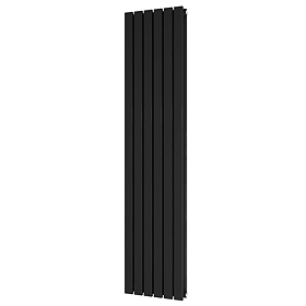 Urban Vertical Radiator - Matt Black - Double Panel (1600x354mm)