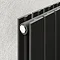 Urban Vertical Radiator - Matt Black - Double Panel (1600mm High) 228mm Wide